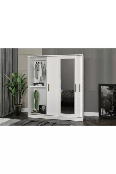 Blanca Tamamı Mdflam 3 Kapılı Sürgülü Gardrop