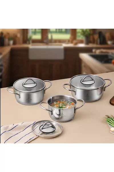 Solo 6-Piece Nonstick Pot Set