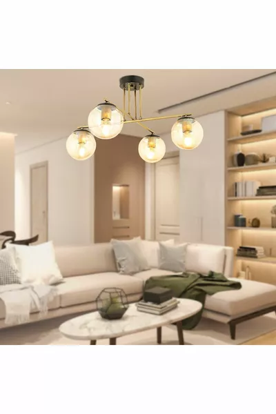 ثريا مالي رباعية الذراع عتيقة الطراز لغرفة النوم والمطبخ والصالون