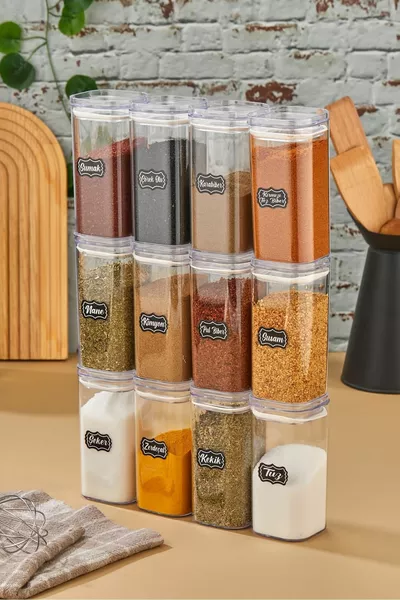 Gewürzset mit vakuumversiegeltem Deckel - Dichtung - Geschenketikett