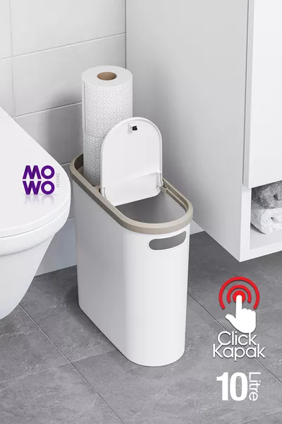 Клик Lt Бял кош за отпадъци, кухня, баня, тоалетна