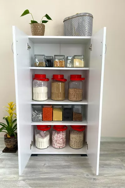 Irmak Multipurpose Cabinet Shoe Cabinet 2-Door 4-Compartment Shoe Storage