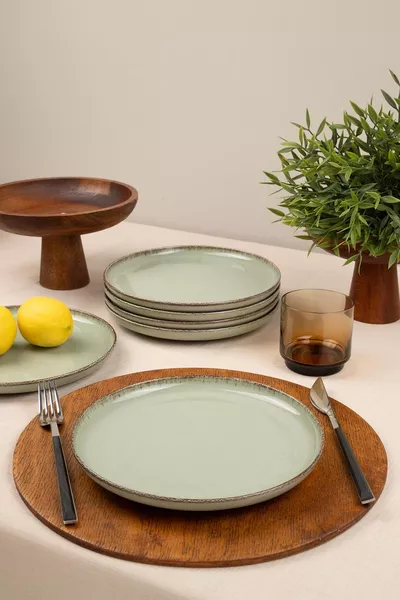 Moderna 6-Piece Cm Flat Plate Green