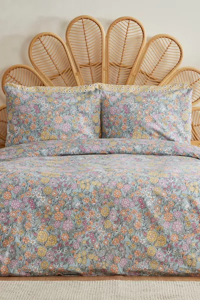 Emma Tweepersoons Dekbedovertrek Blauw