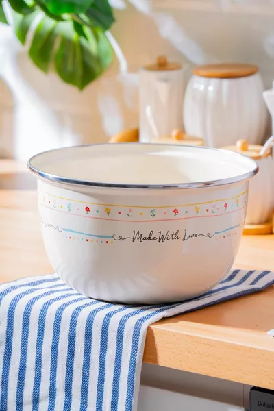 Миска для смешивания Made With Love эмалированная - см