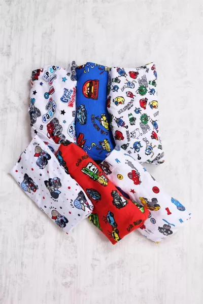 Silver 6-Pack Boys' Mixed Pattern Boxers