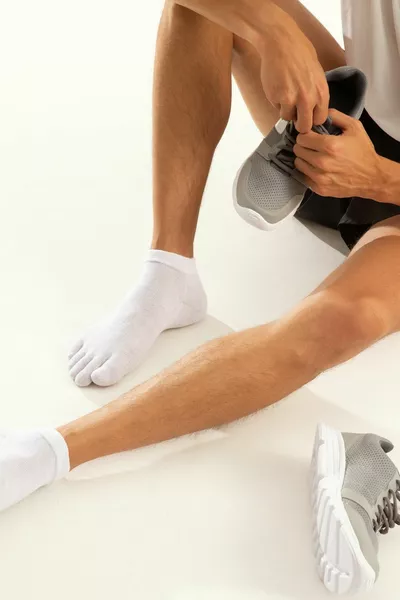 Мужские черные серебристые носки с пальцами, предотвращающие грибок