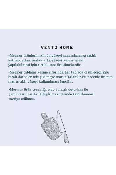 Lima Gri Dikdörtgen Mermer Kesme Tablası