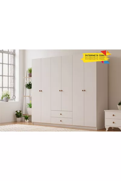 Guardaroba Ecem con 6 ante e 2 cassetti