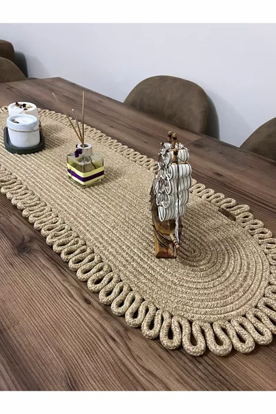 Edge Jute Strick Läufer American Service Set, Food Service Set, Mitgift, Geschenk