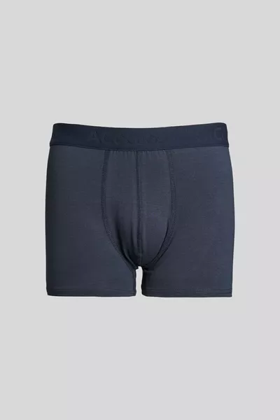 Marineblauw 3-delig katoenen flexibel boxerpakket voor heren