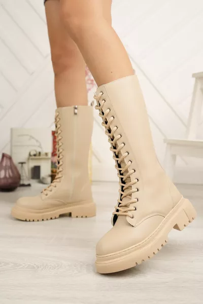 المرأة عارية عدم الانزلاق وحيد الشتاء الدانتيل المتابعة بسحاب الأحذية المسطحة