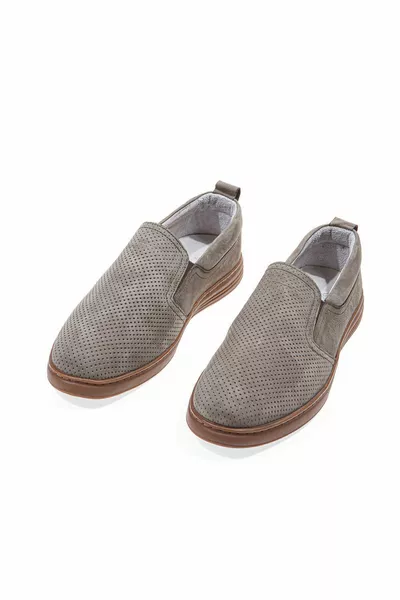 Astro Green Nubuck % Genuine Leather Men's Loafer Shoes