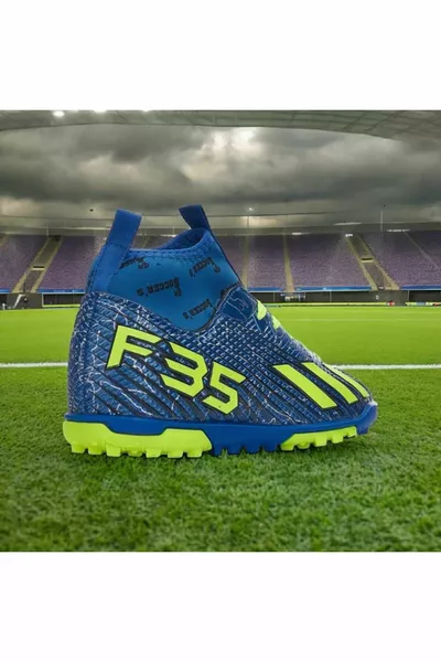 XR BOYS' FOOTBALL BOOTS WITH SOCKS ASTROTURF FOOTBALL SHOES SNEAKERS