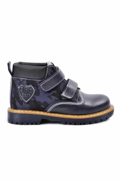  Bottes Enfant Bleu Marine-Camouflage