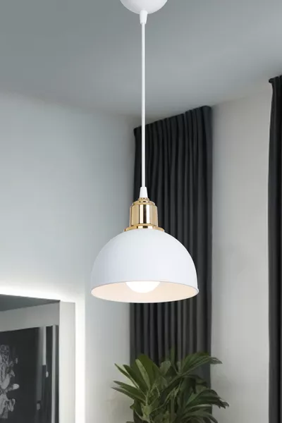 White Chandelier Pendant Lamp for Bedroom, Living Room, Kitchen, Corridor