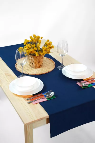 Samtartiger Wildleder-Läufer Dunkelblau (*)