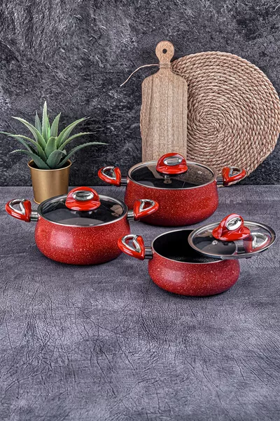 Set da 3 Cocotte Titan Granit