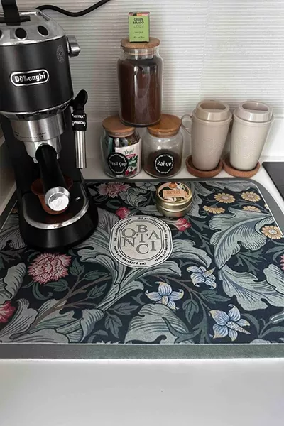 Tezgah Üstü Bulasik Kurutma Matı Kaymaz Kurulama Bezi Kurutma Örtüsü