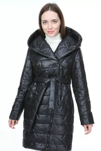 Doudoune à capuche avec col