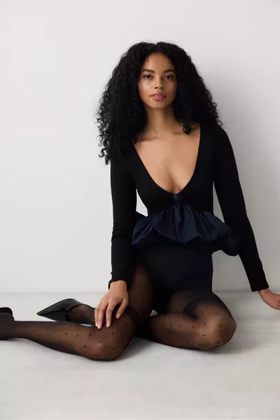 Laura Schwarze Strumpfhose