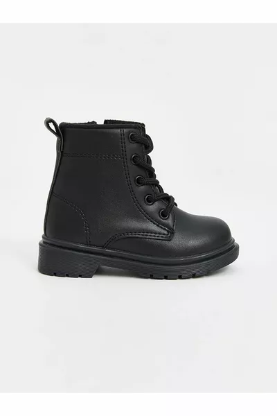Lw - Leather Look Baby Boy Boots