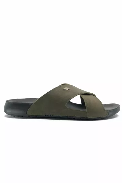 Aryan  Dr. Recommended Orthopedische Heren Pantoffels Groen