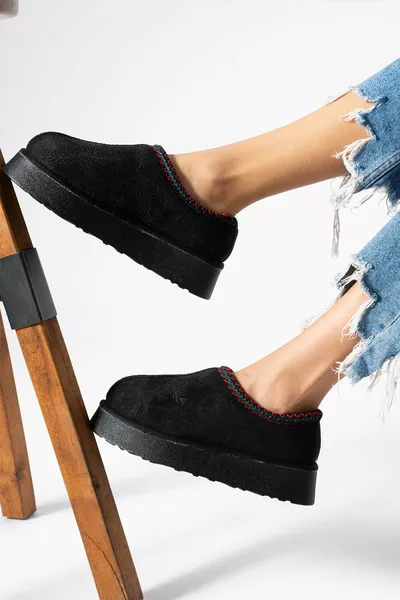 الفراء من جلد الغزال داخل مريحة أنيقة شقة الحرارية المضادة للانزلاق وحيد بارد مقاومة باندوف الرئيسية التمهيد