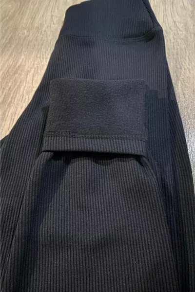 Женские вельветовые леггинсы с поднятым краем и флисом с завышенной талией и верхом