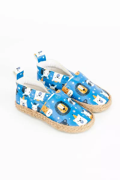 الأسد الأزرق نمط الطفل الخوص الجوارب