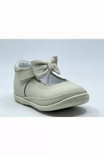 Scarpe primo passo bambina in cuoio e suola anatomica