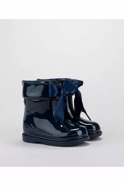  BIMBI LAZO أحذية المطر السوداء للفتيات