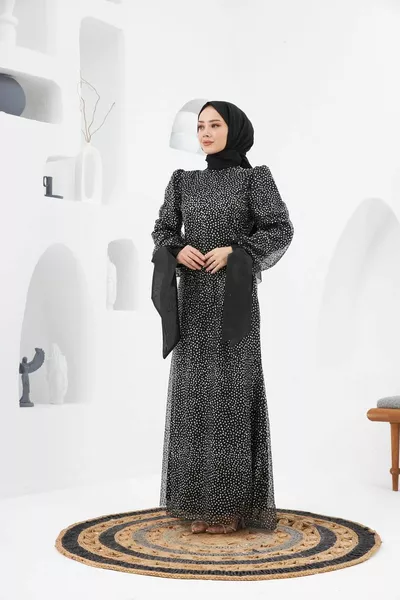 Nurgül Evening Dress - Black