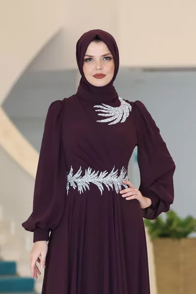 اللبلاب زائد حجم فساتين السهرة الحجاب