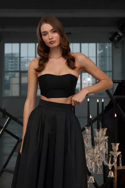 تنورة ماكسي إكسترافاجانزا سوداء