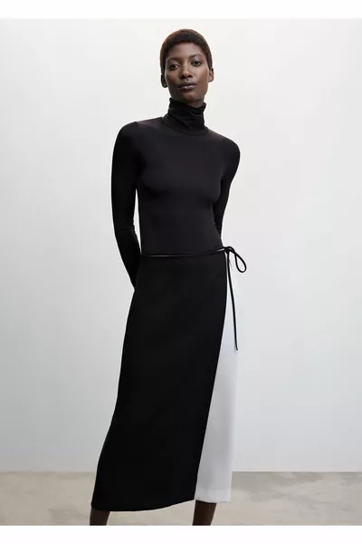 Jupe femme noire et blanche 