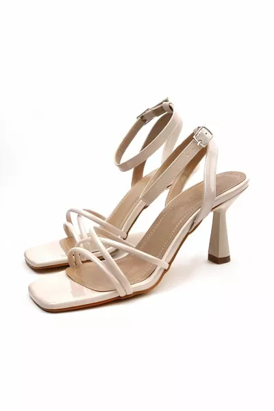 Onl Дамски обувки Zard Nut Slim Heel Welt Tielten Tie Lucest New