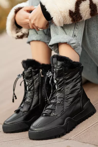 أيسلندا ماء الفراء سستة المطاط عدم الانزلاق الوحيد النساء أحذية الثلج