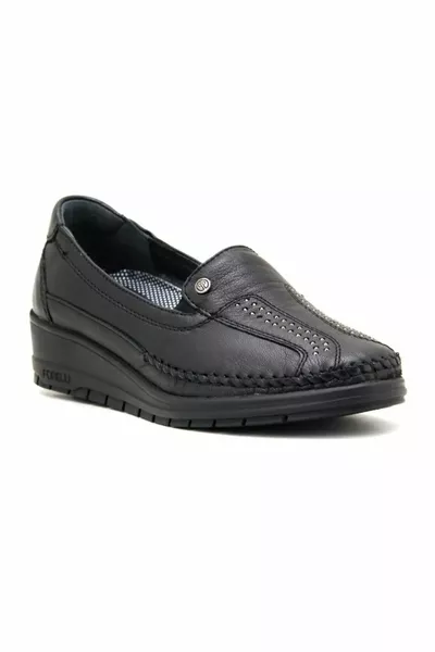 Chaussures en cuir décontracté orthopédiques personnalisées pour femmes Morıza/