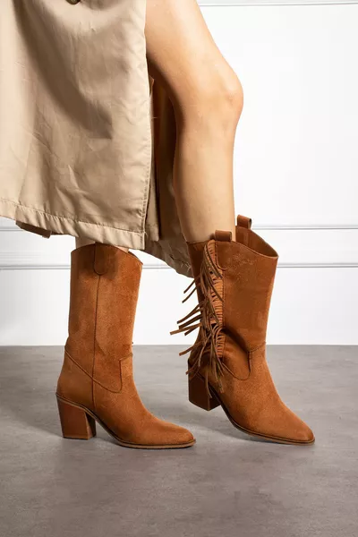 Bottes Cowboy Femme - Tan