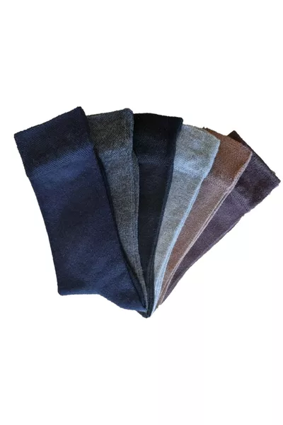 6 пар женских бесшовных диабетических носков из бамбука, разноцветные