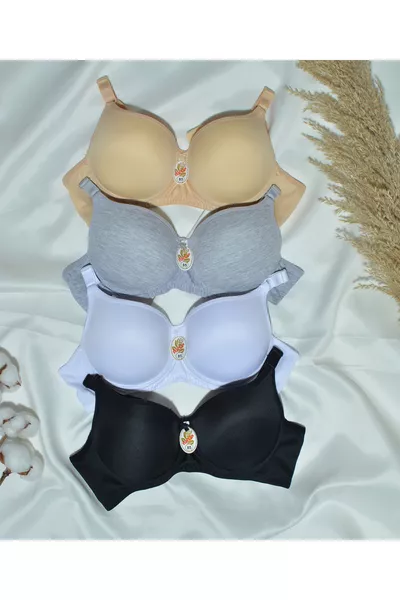 طقم صدرية نسائية بأربع قطع مع حشوة وبألين