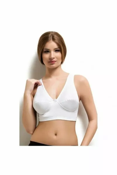 Keyal 3 броя затворен пакет с % памучен трикотажен потник бял Lambada сутиен