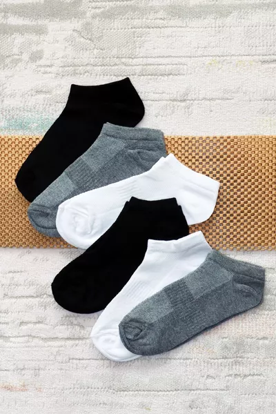Unterwäsche Netzstrick Unisex 6er Pack Sneaker-Socken 