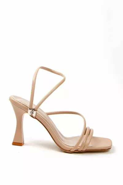 Tacchi estivi in ecopelle nuda da donna