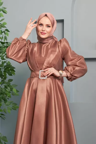 Aysun Evening Dress - Copper