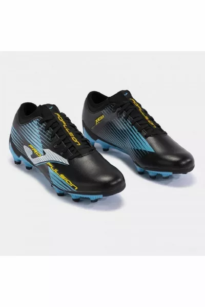 PROPULSION  BLACK TURQUOISE FIRM GROUND Scarpe da calcio da uomo FG