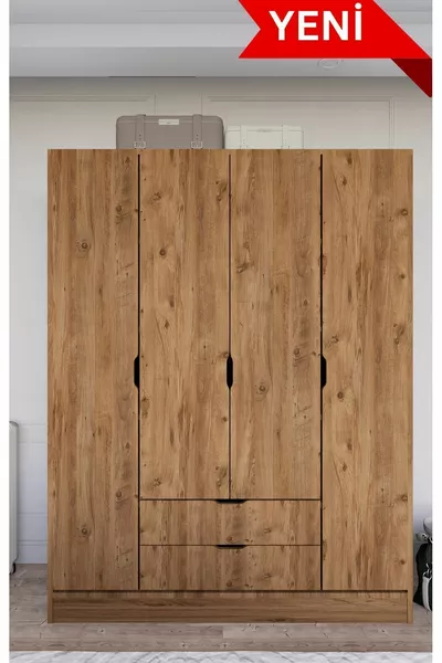 Atlas 4-Door 2-Drawer Wardrobe