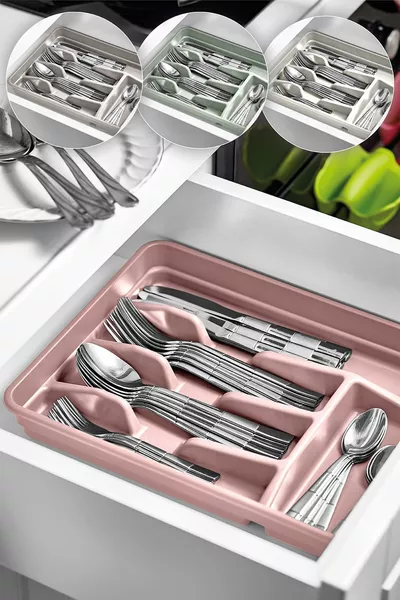 Цветна кутия за лъжици за чекмедже