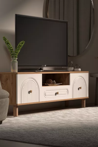 Bohem TV Unit Cm MDF N Striped Door
